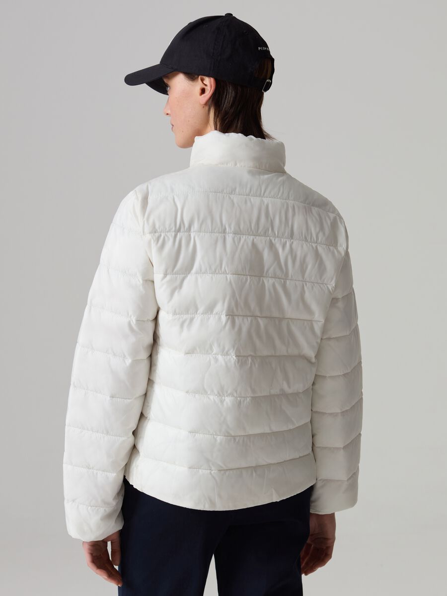 Ultralight quilted down jacket with high neck_2