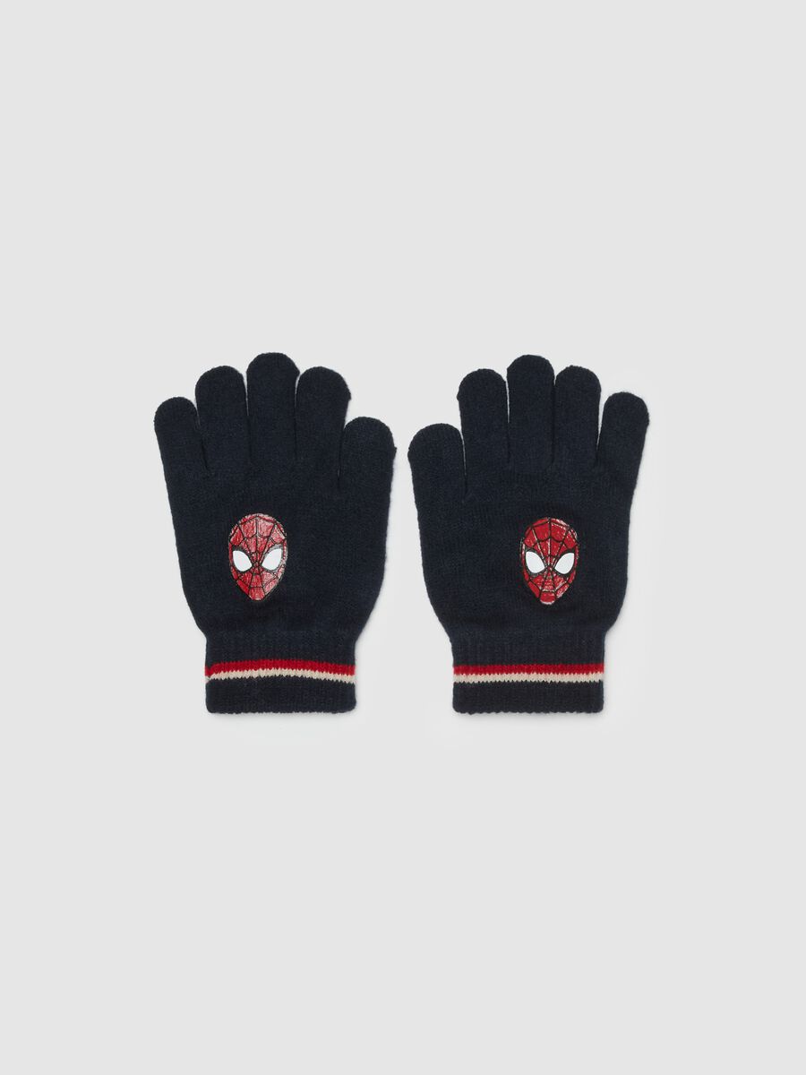 Gloves with Spider-Man print_0