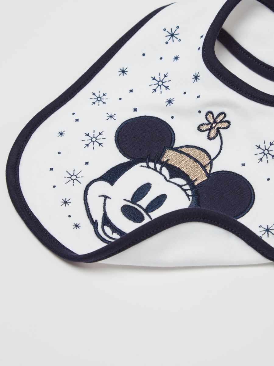 Bib with Christmas Minnie Mouse print_1