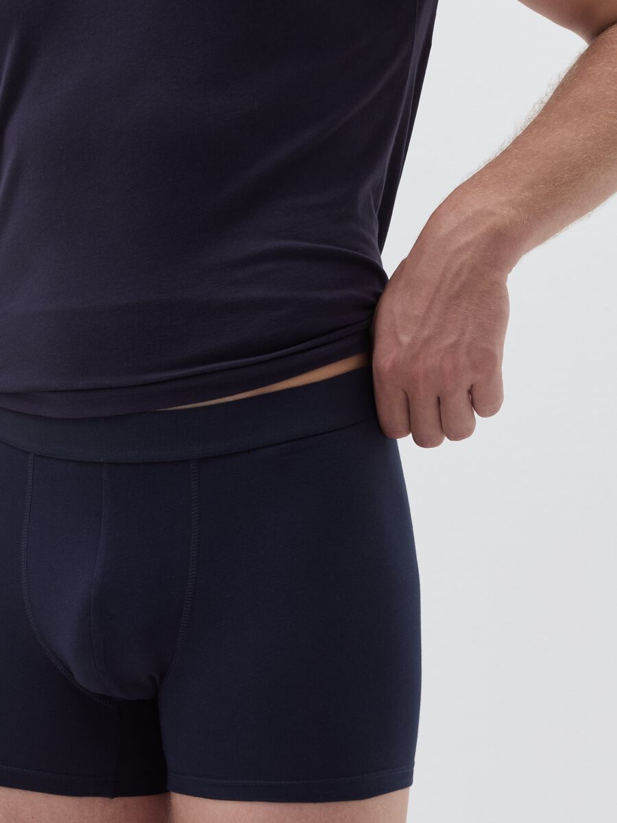 Organic cotton boxer shorts with external elastic_3