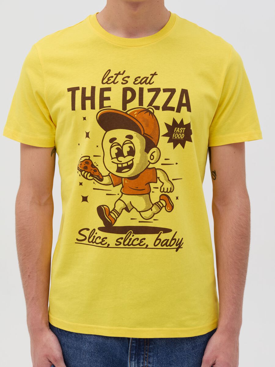 T-shirt with fast food print_3