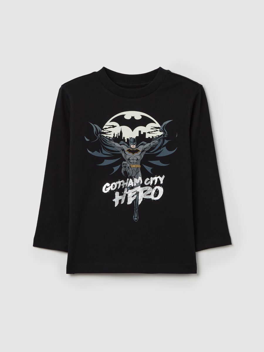 Long-sleeved T-shirt with Batman print_0