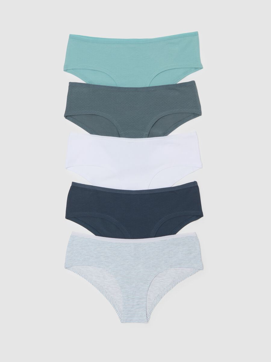 Five-pack knicker shorts in organic cotton and viscose._4