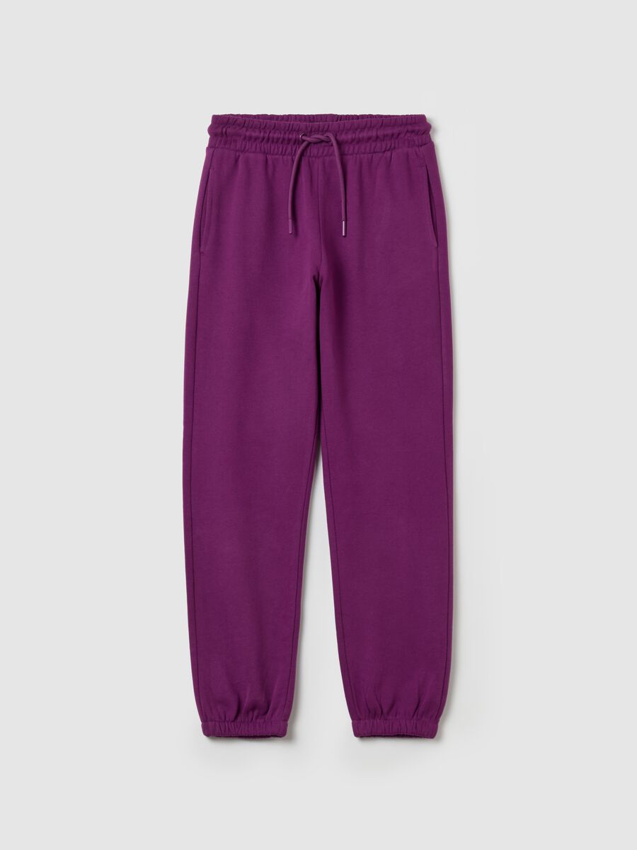 Essential joggers in fleece with drawstring_3