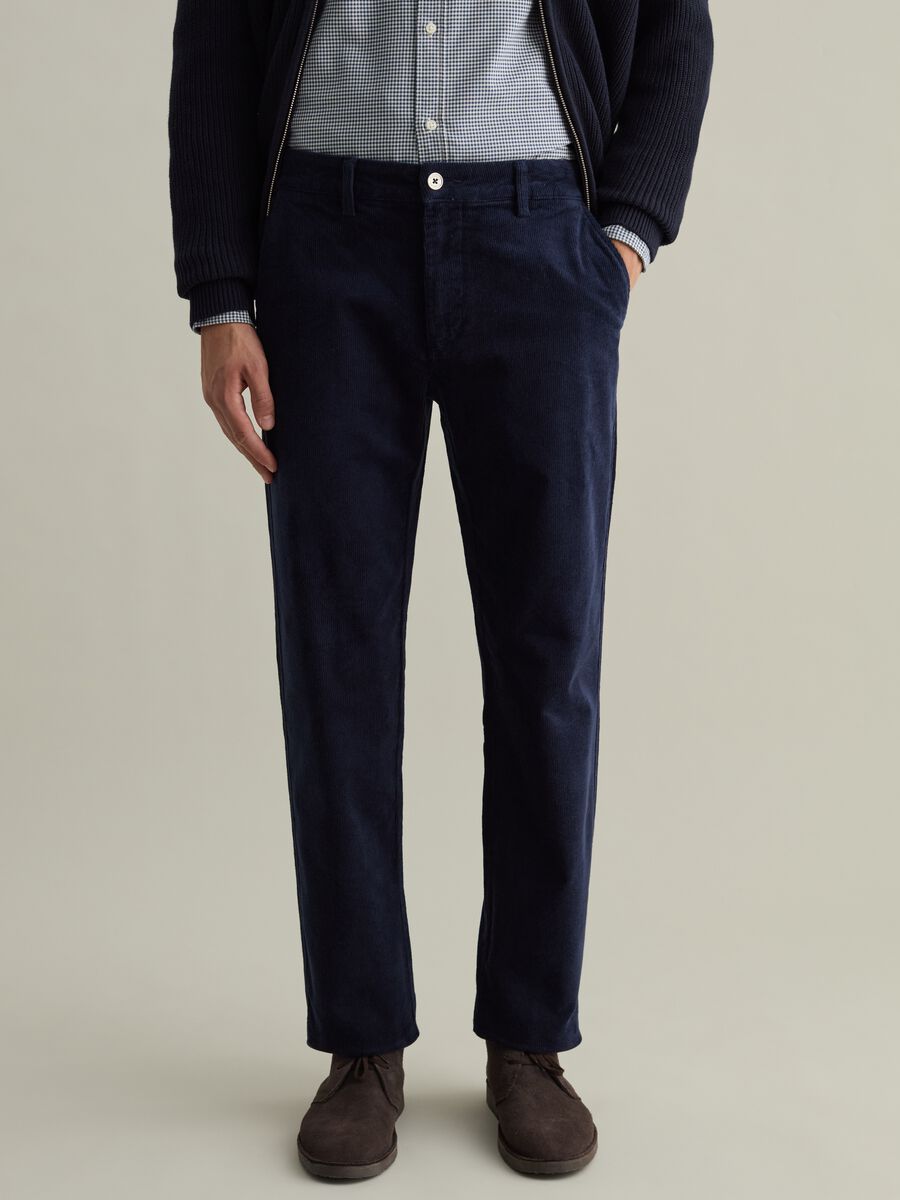 Corduroy chino trousers_1