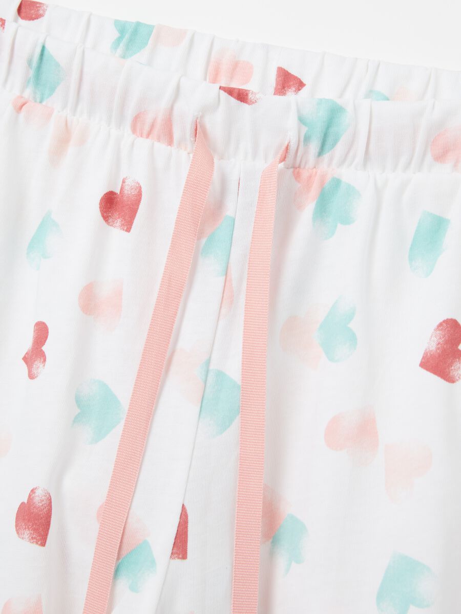 Short pyjamas with hearts print_1