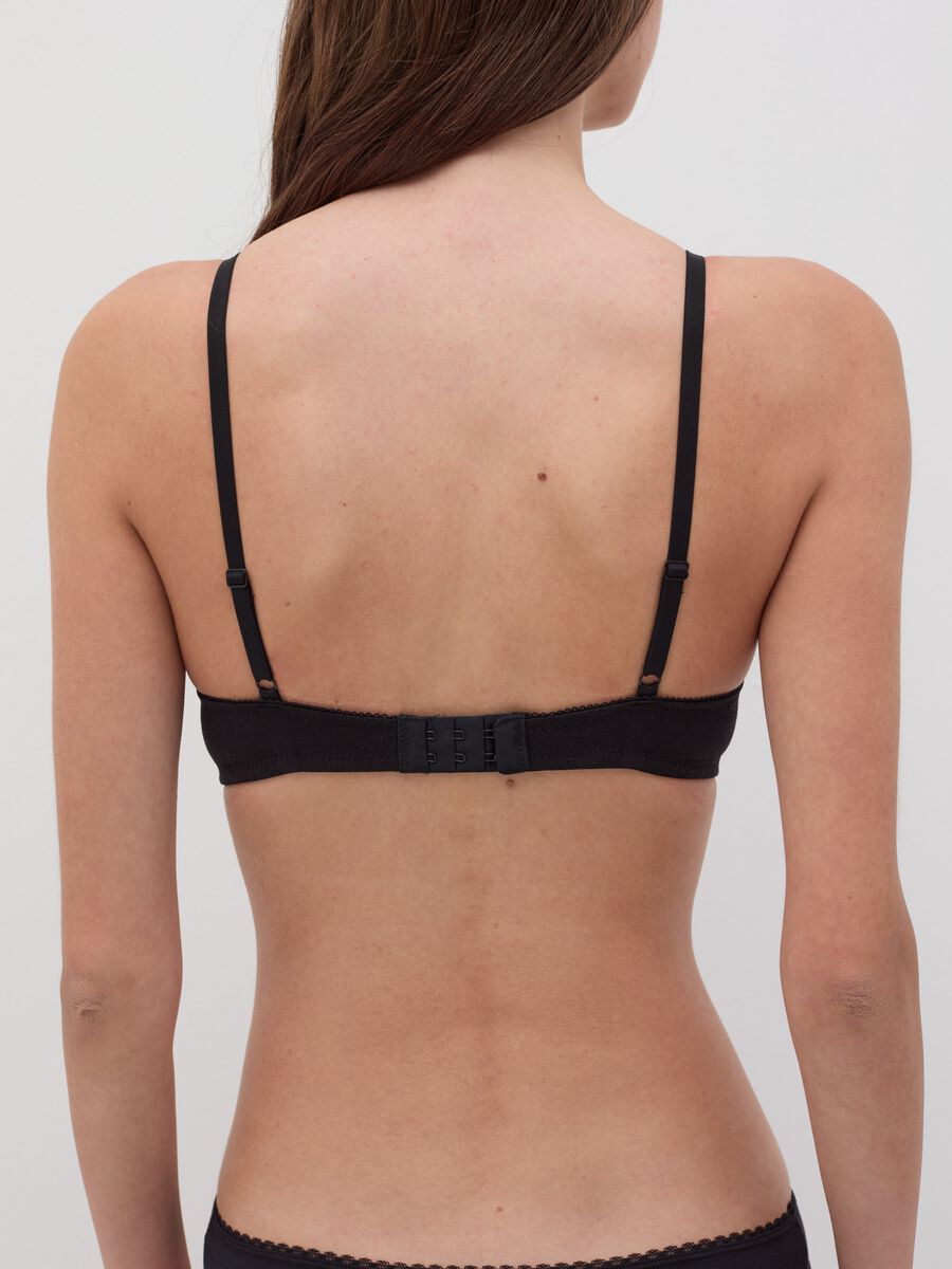 The Triangle stretch cotton triangle bra_3