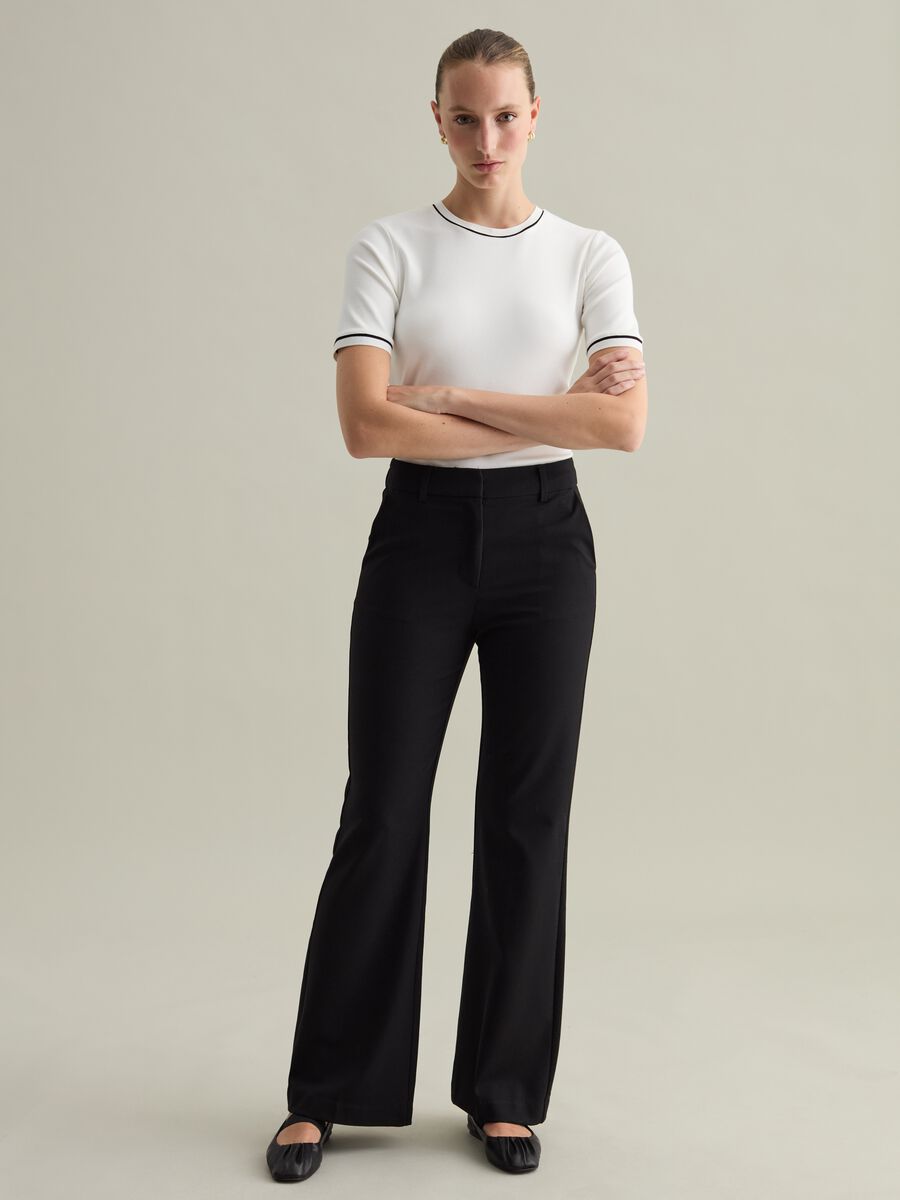 Contemporary bootcut-fit trousers_0