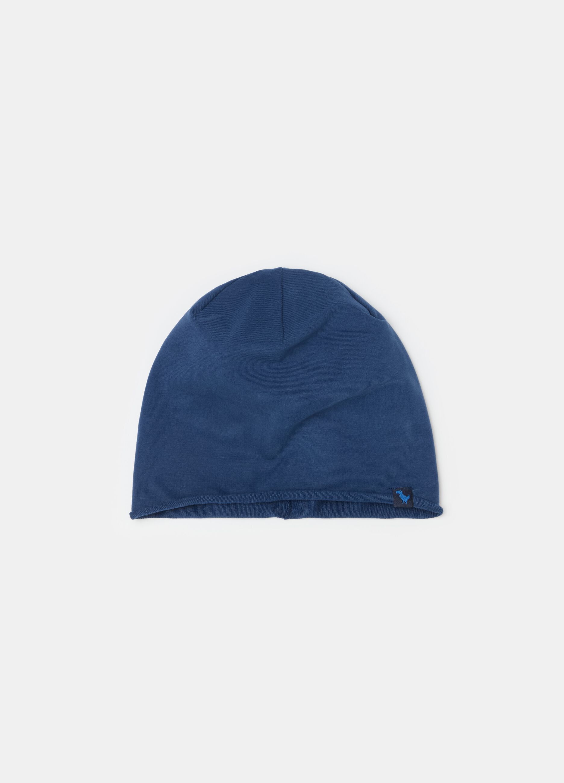 Solid colour hat in French terry