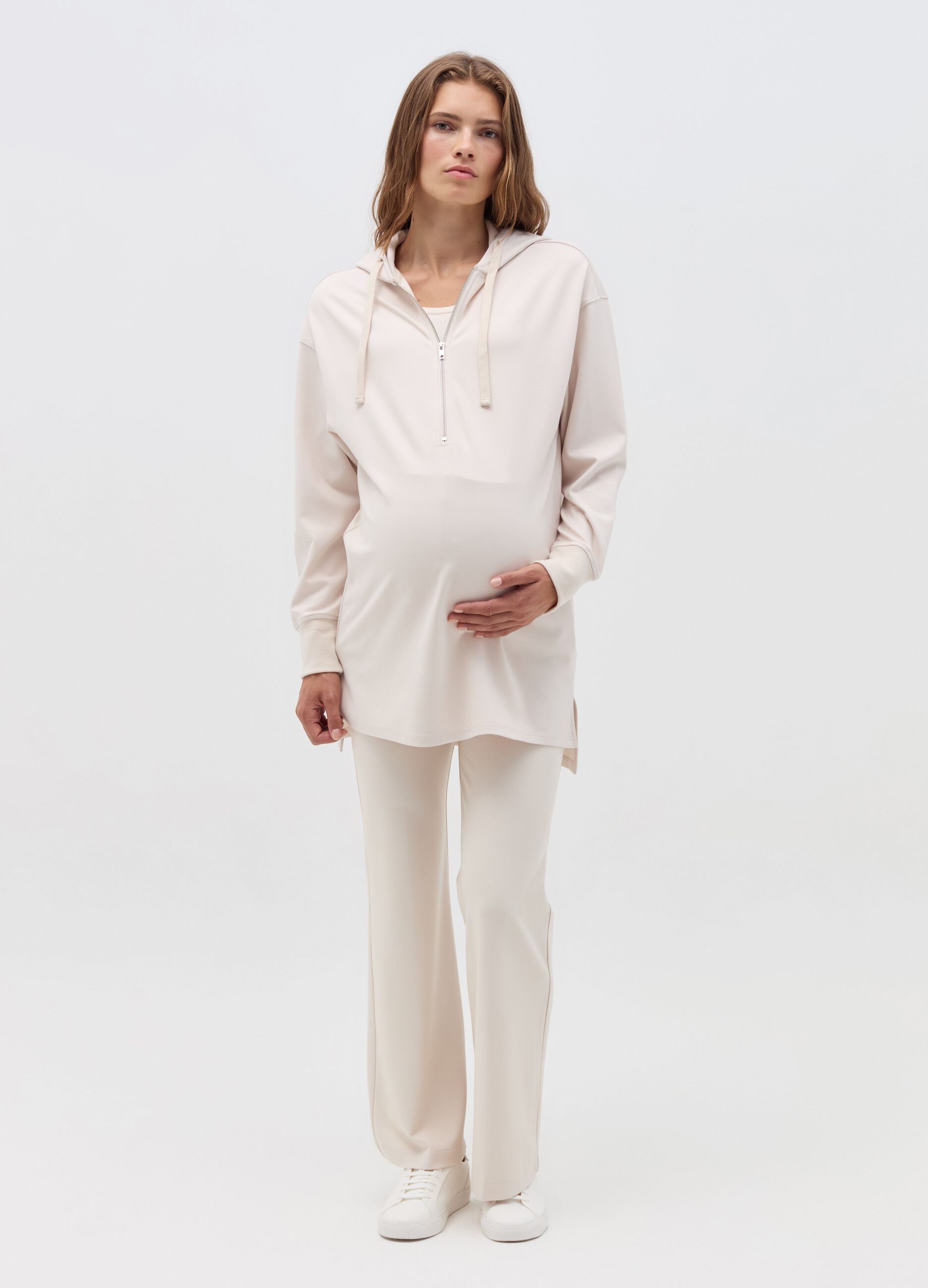 Maternity palazzo trousers in FSC® viscose