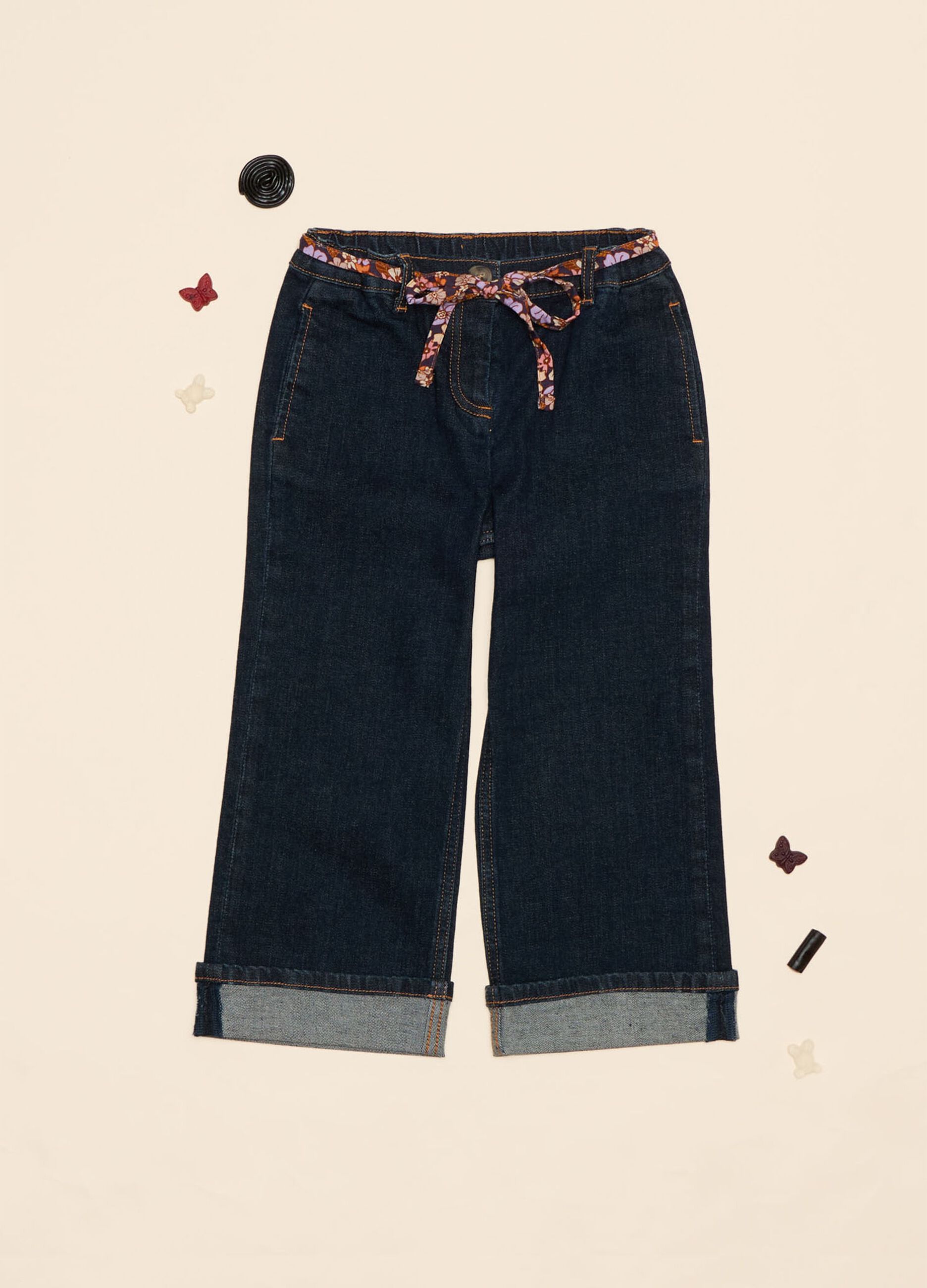 Pantaloni in denim di cotone stretch