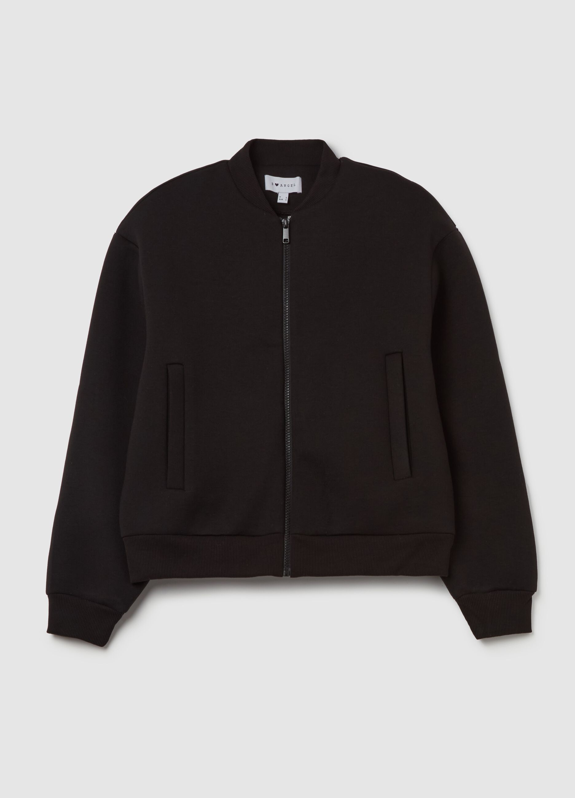 Bomber in neoprene con zip