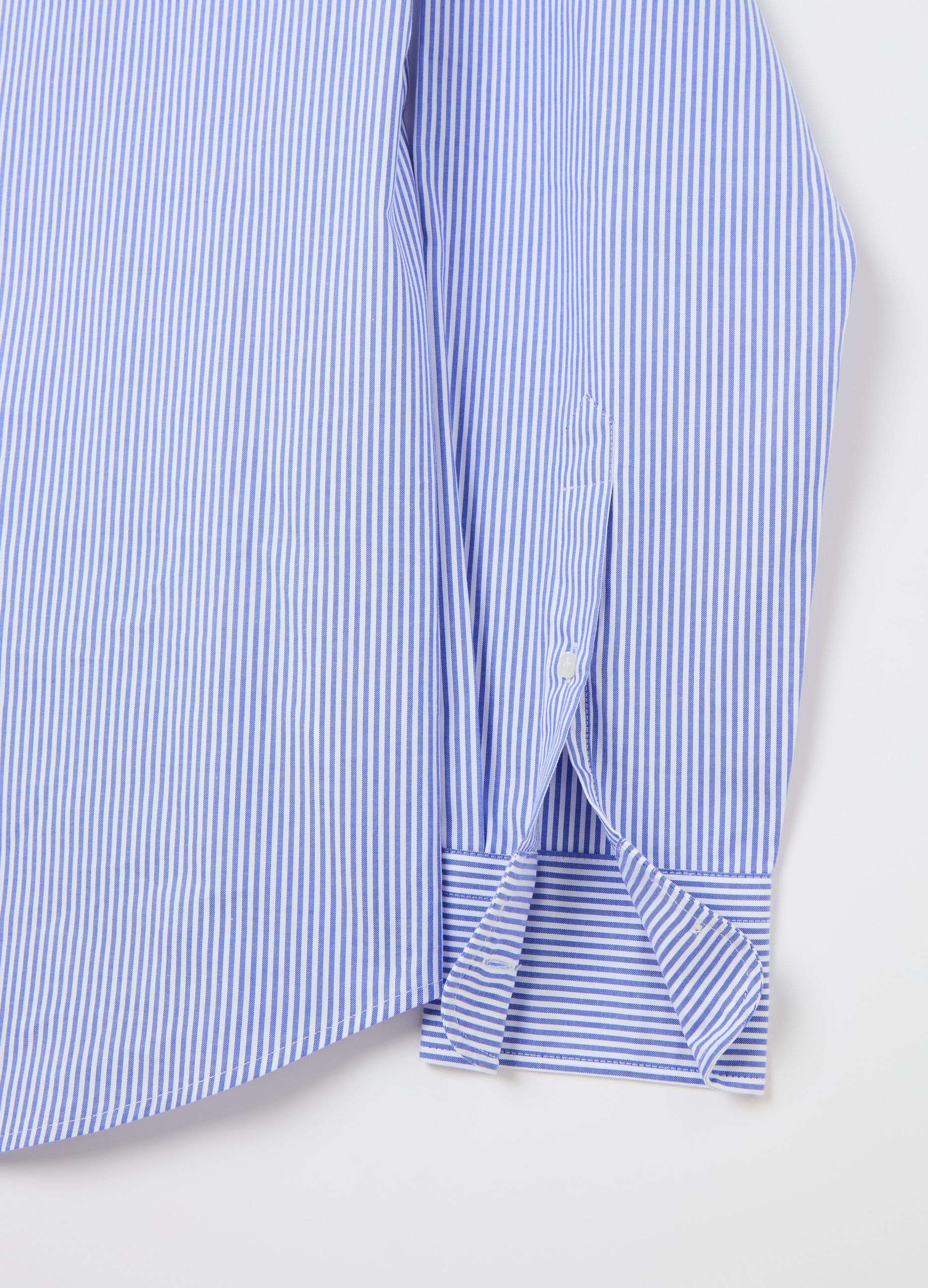 Slim-fit easy-iron pinstripe shirt