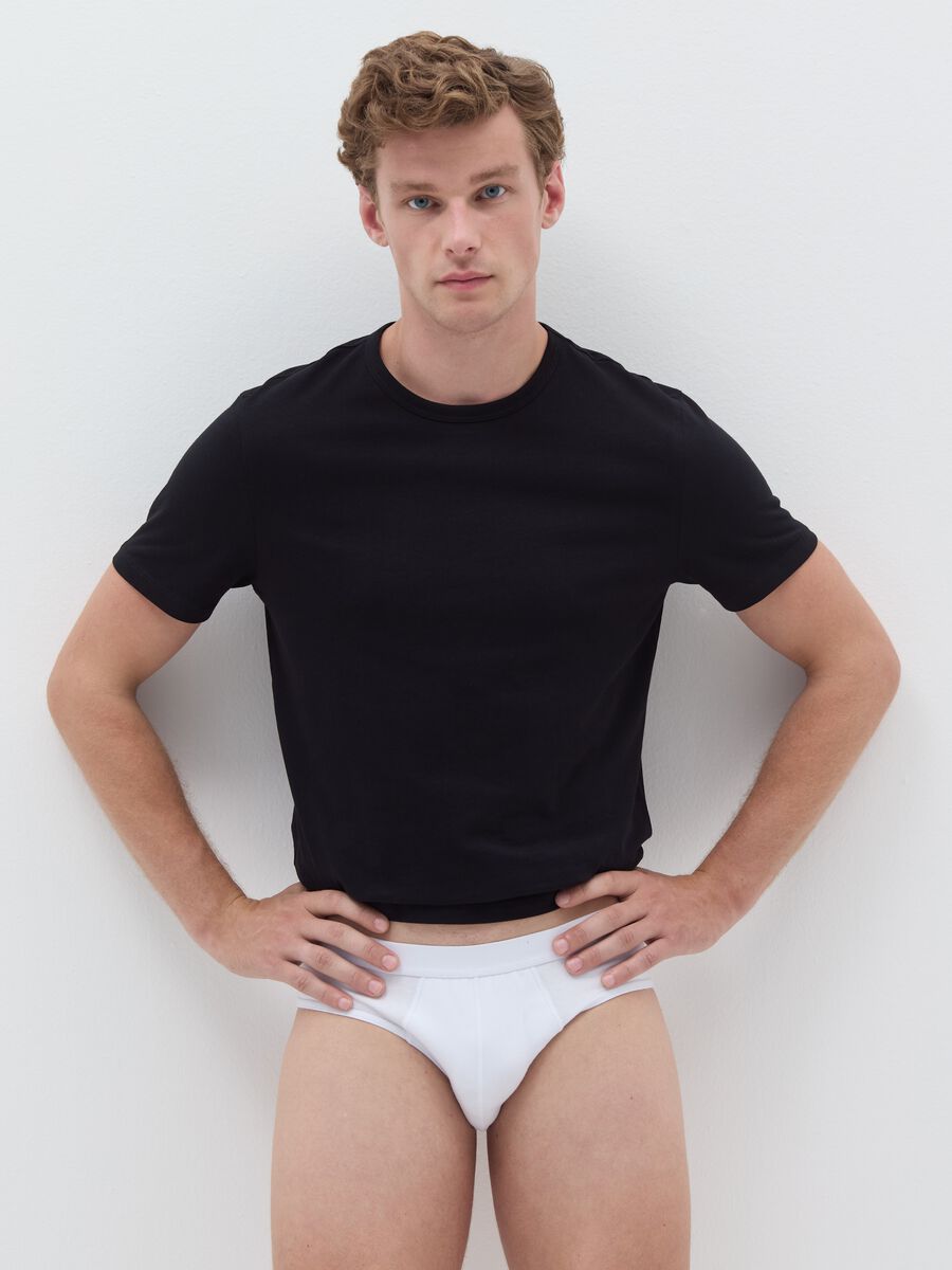 Five-pack briefs with external elastic_0