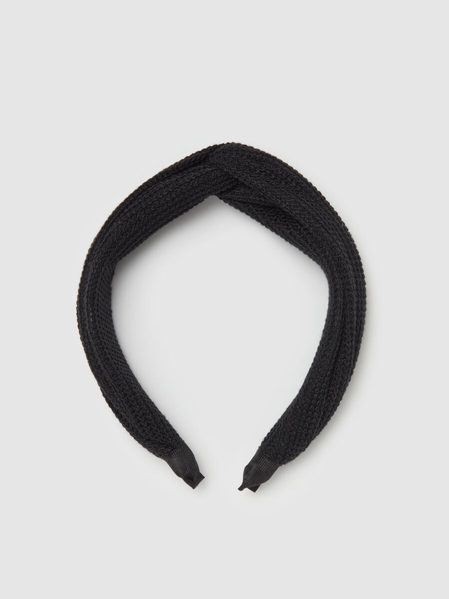 Knit Alice band with knot_0