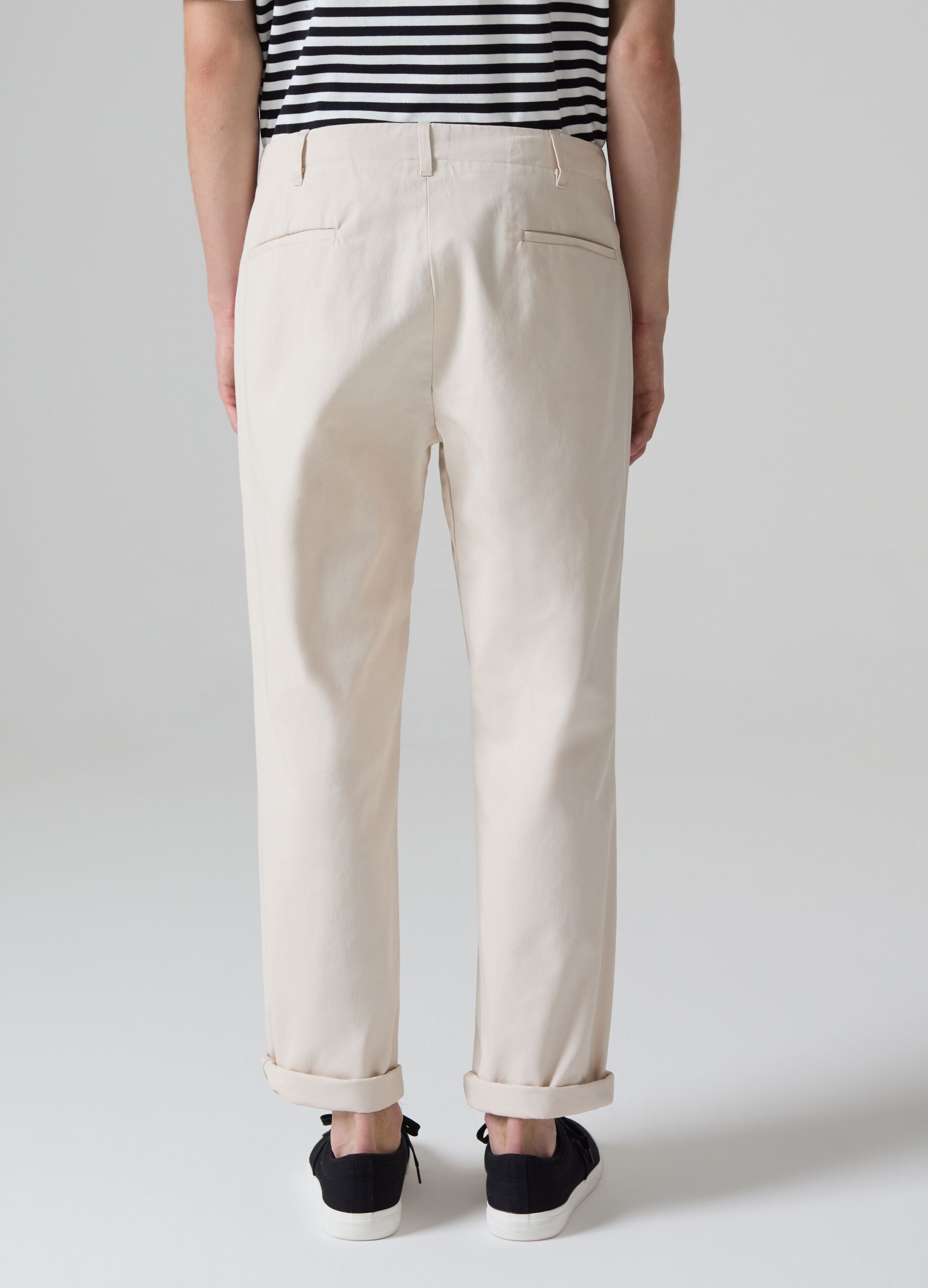 Selection straight-fit trousers in cotton