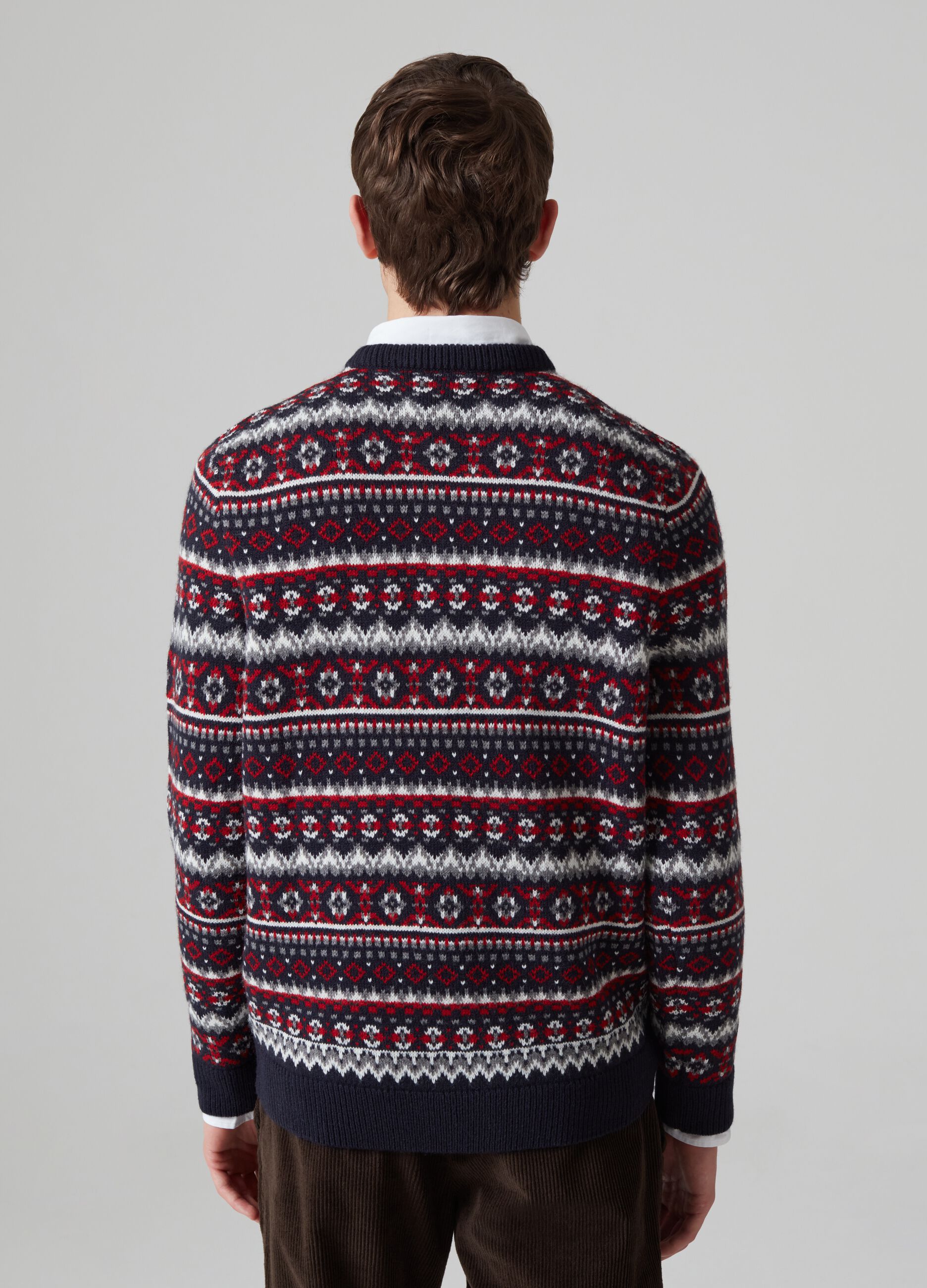 Christmas Jumper with all-over jacquard drawing