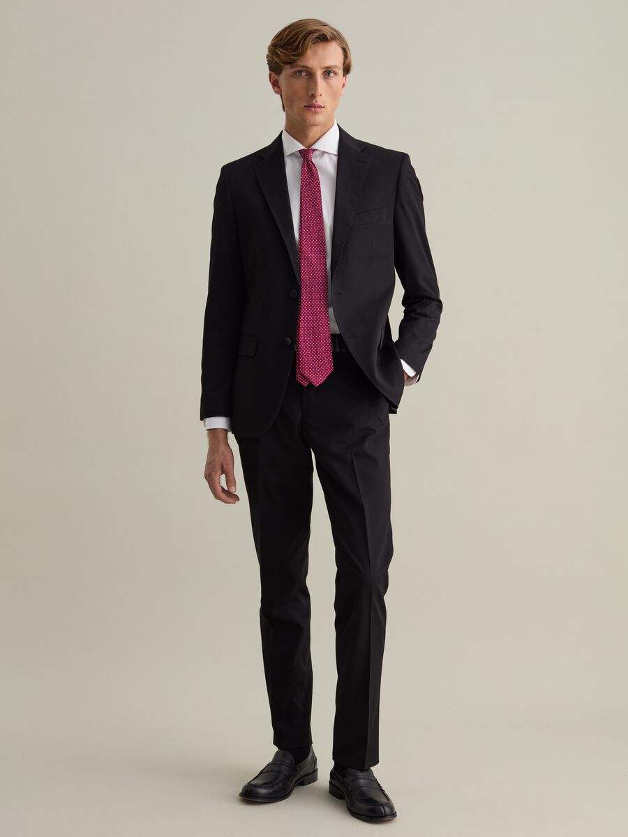 Slim-fit single-breasted blazer in stretch twill_2