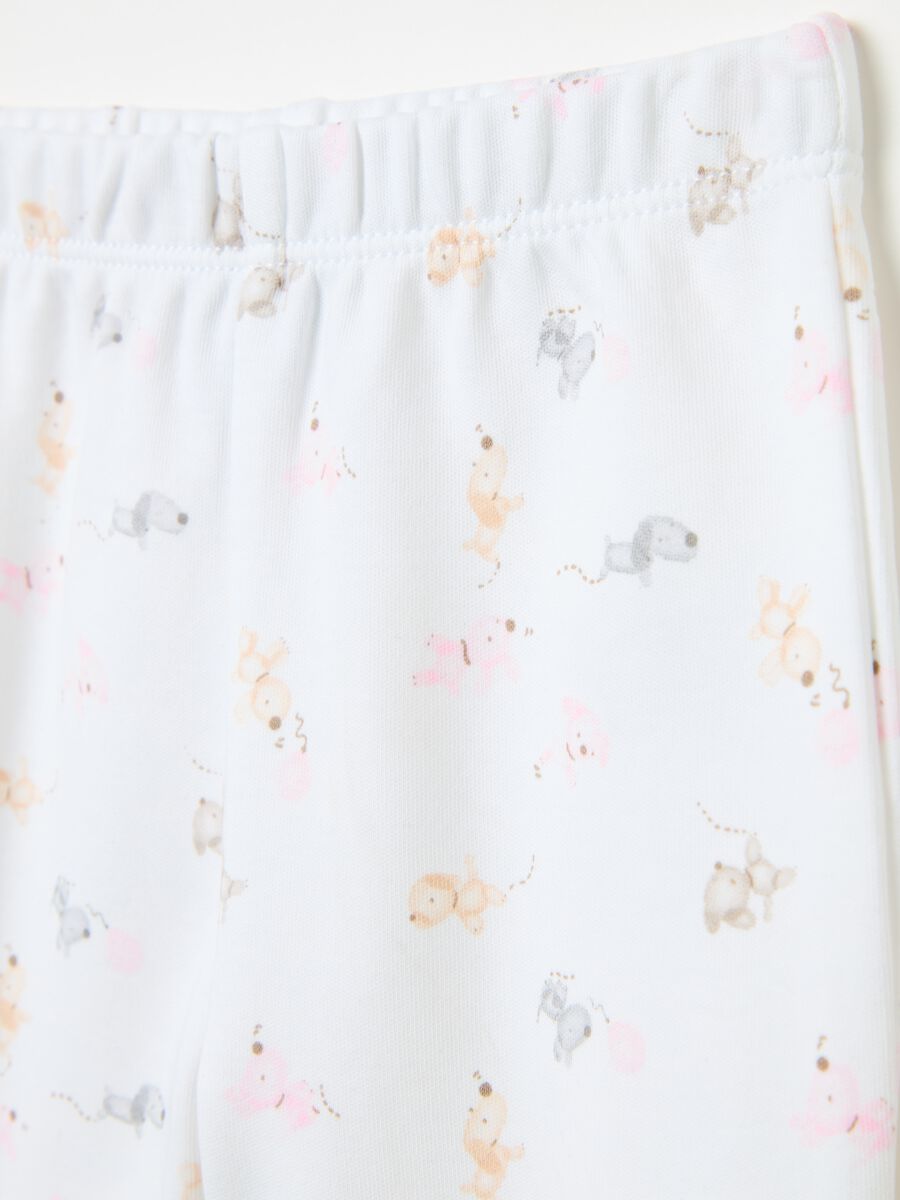 Two-pack baby leggings in organic cotton with print_2