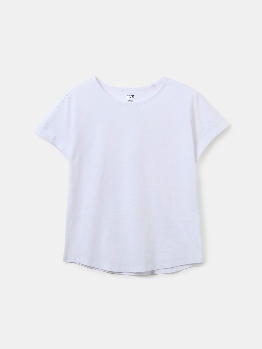 Cotton T-shirt with kimono sleeves_4