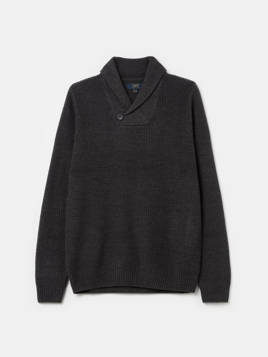 Pullover with shawl neck_4