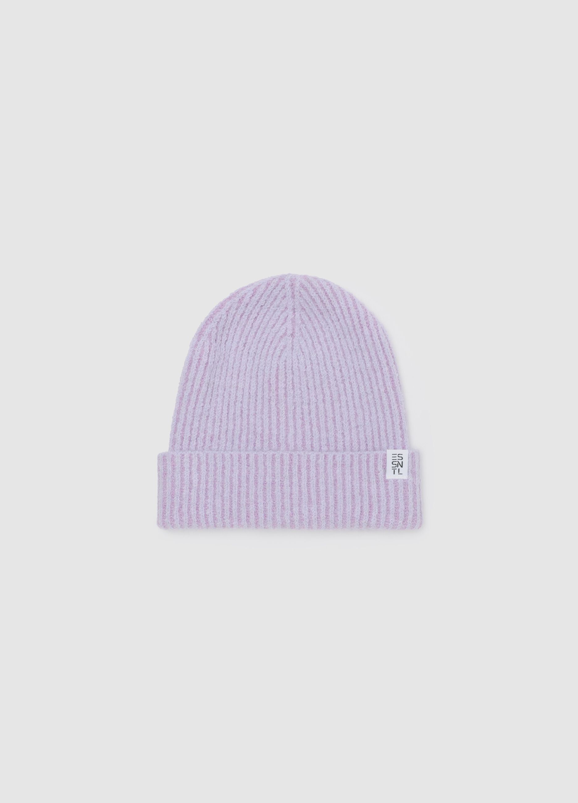 Essential hat in two-tone ribbing