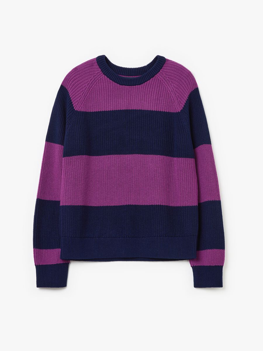 Striped pullover with raglan sleeves_4