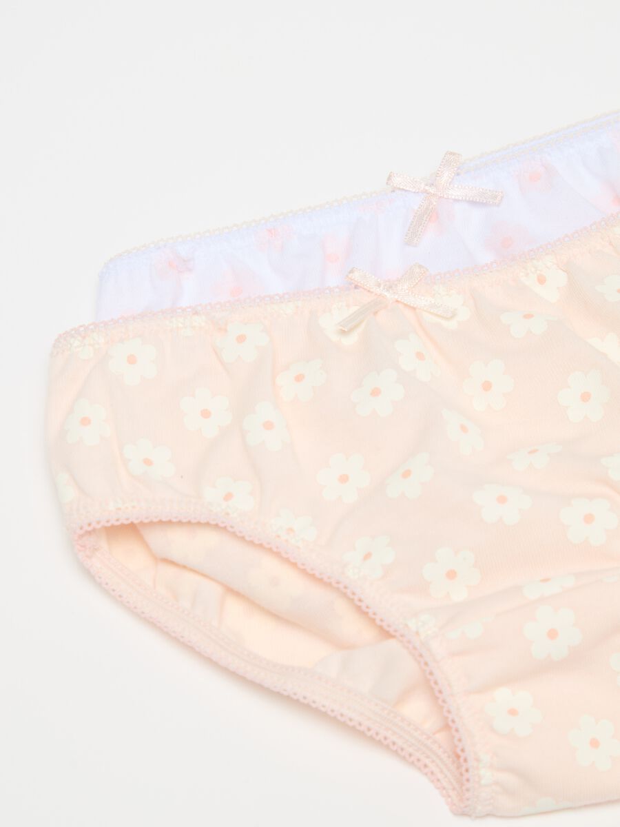 Set of five briefs with bow and print_3