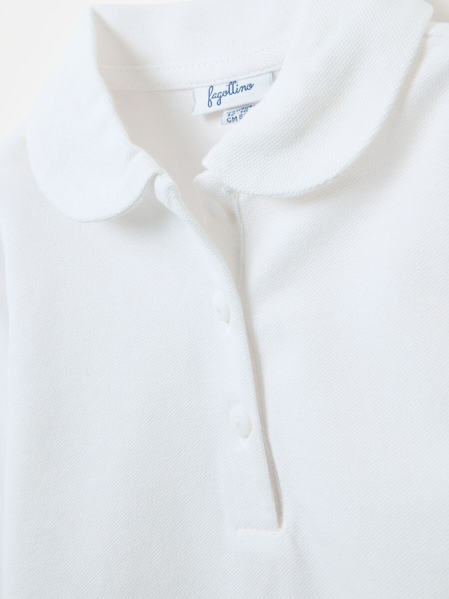 Long-sleeved polo shirt in organic cotton_2