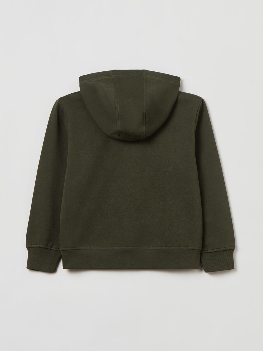 Hooded sweatshirt with zip closure_1