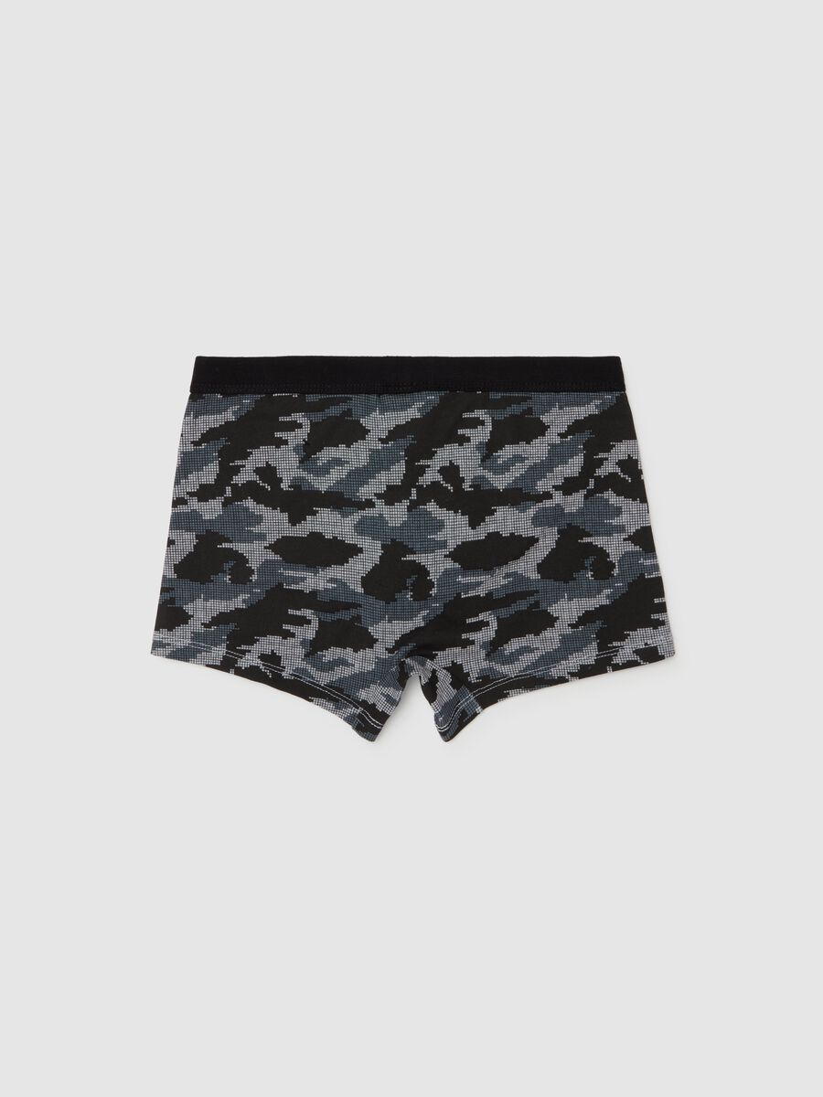 Camouflage boxer shorts in organic cotton_1