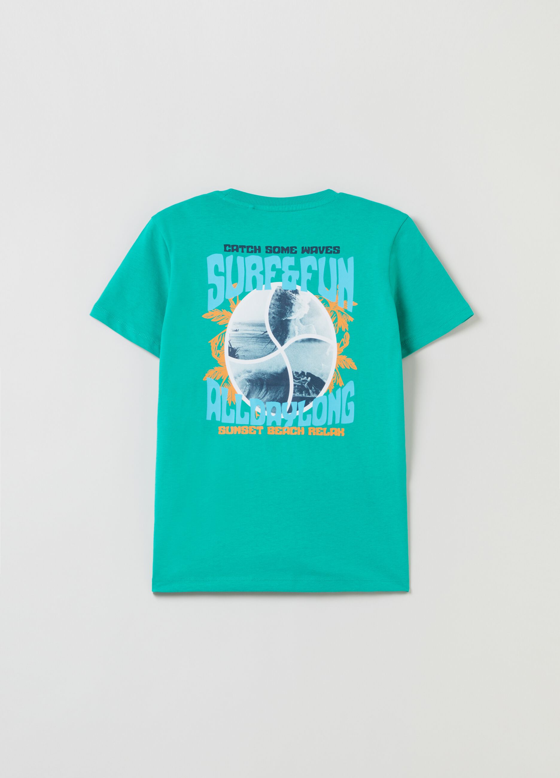 T-shirt con stampa surf Grand&Hills
