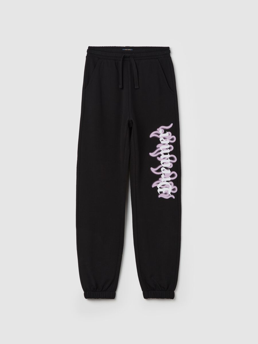 Joggers with gothic "Dreamer" print_0