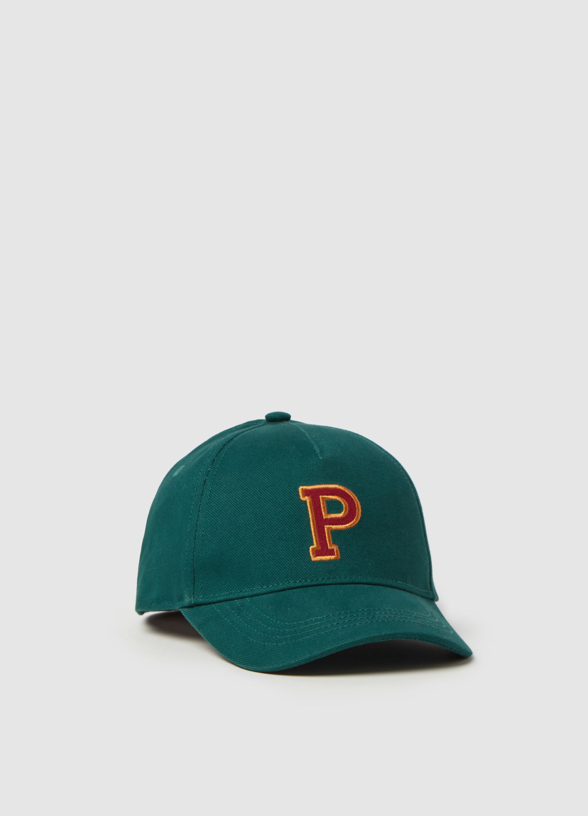 Baseball cap with logo patch