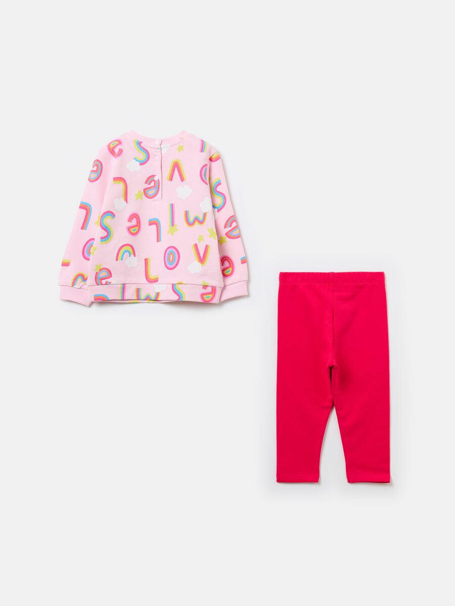 Jogging set in French Terry con stampa_1
