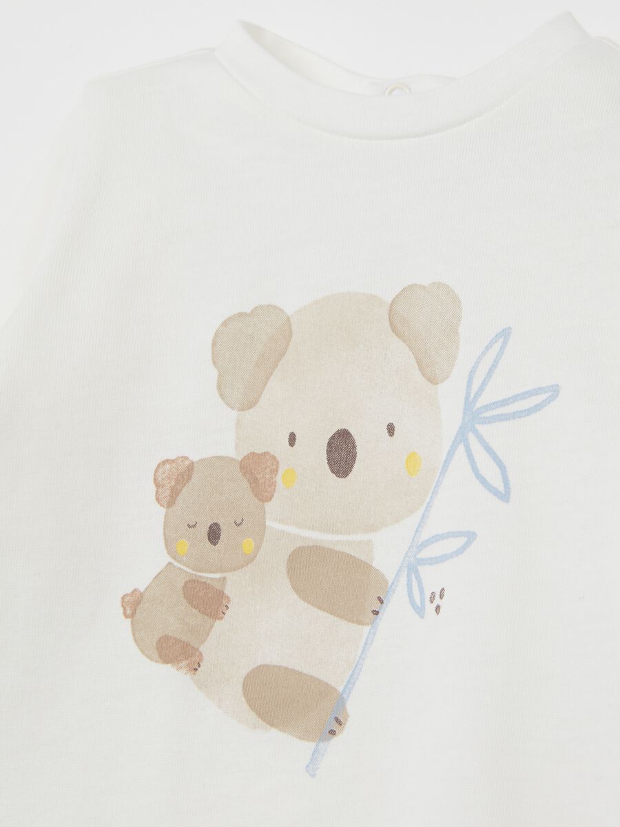 Organic cotton T-shirt with koala print_2