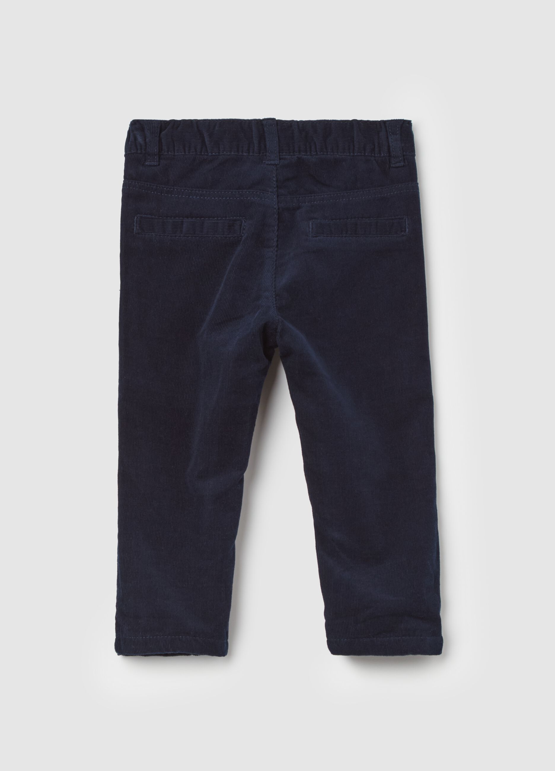 Corduroy trousers with pockets