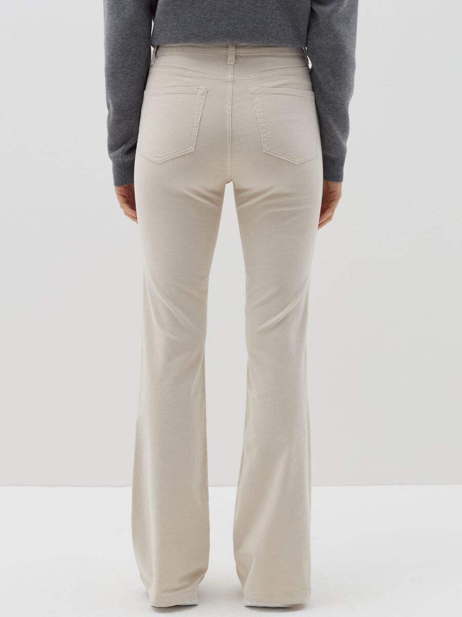 Flare-fit trousers in corduroy_3