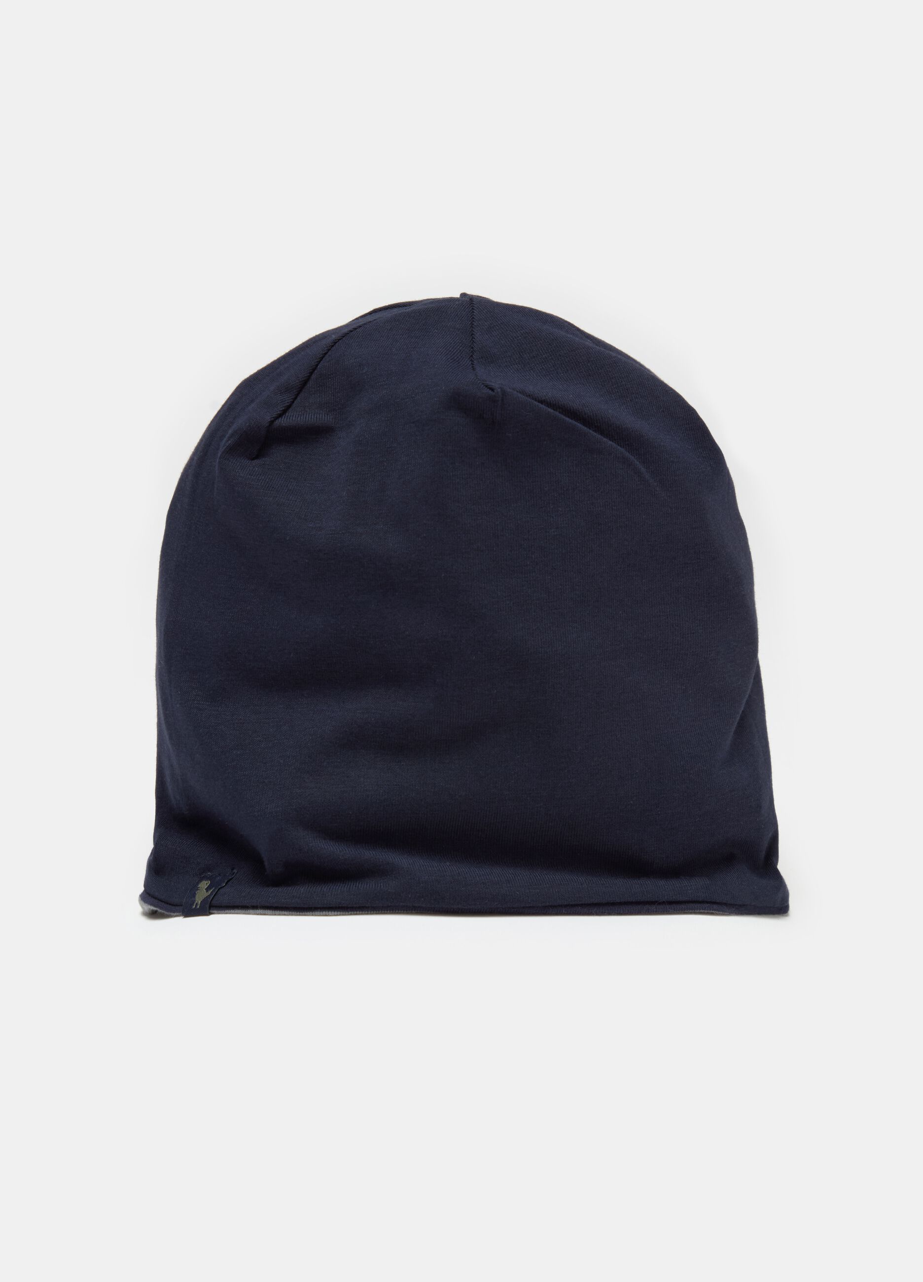 Reversible hat in stretch jersey