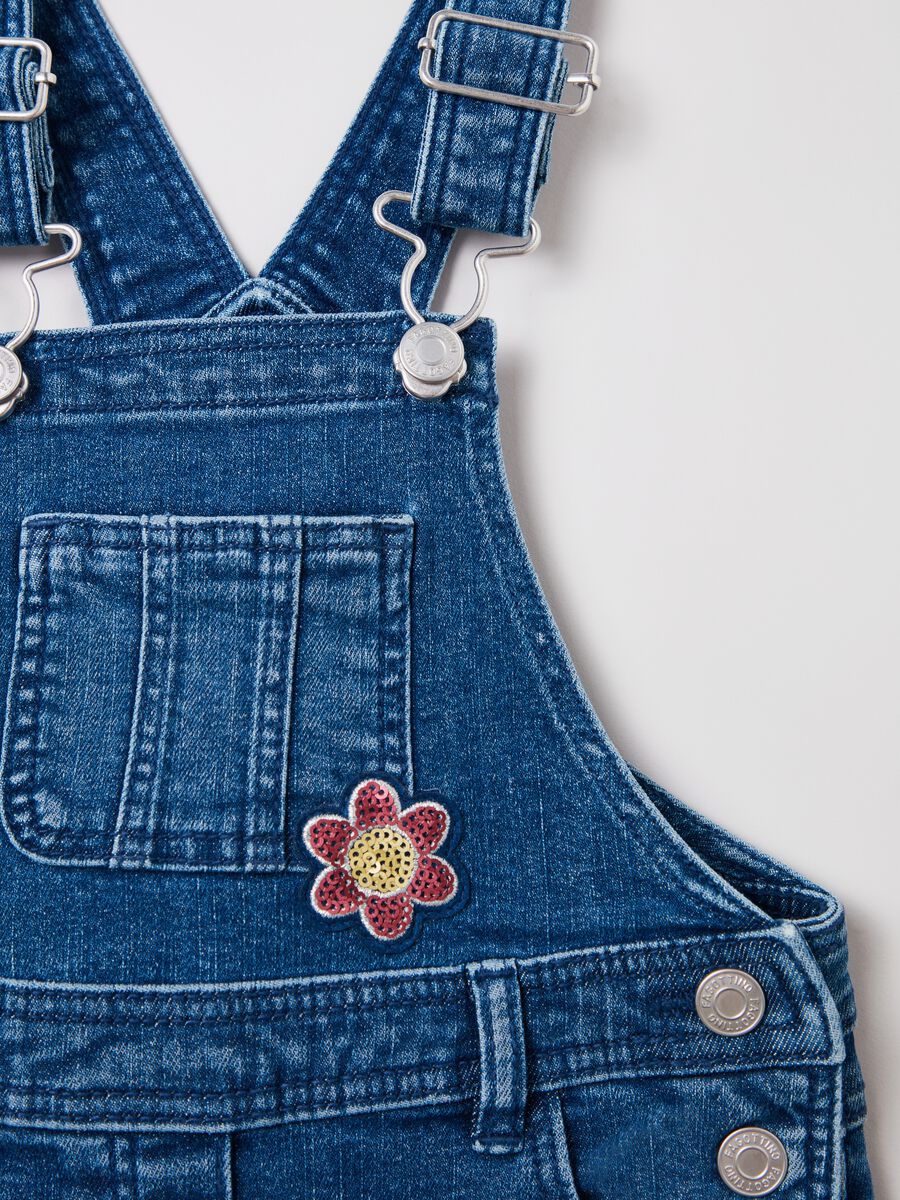 Denim dungarees with sequins_2