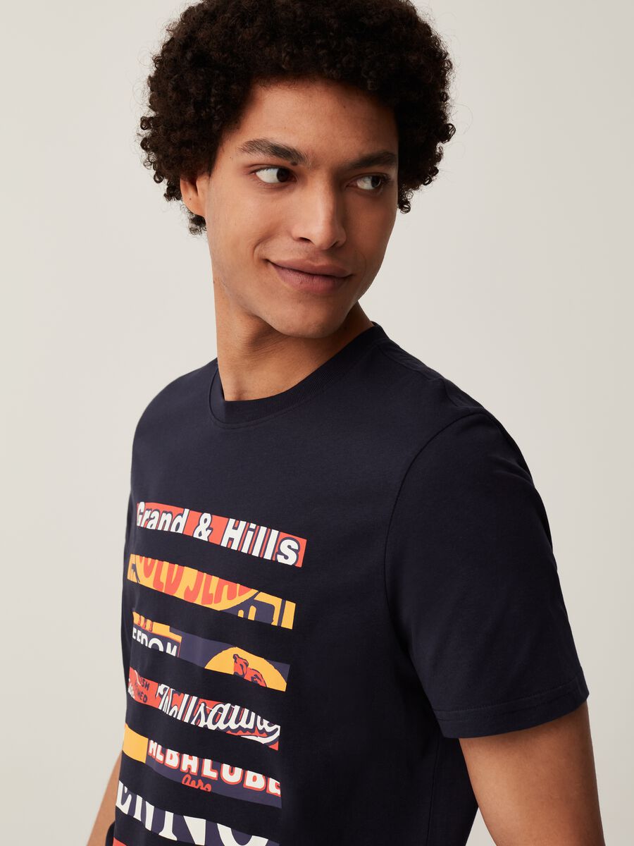 T-shirt in cotone con stampa Grand&Hills_1