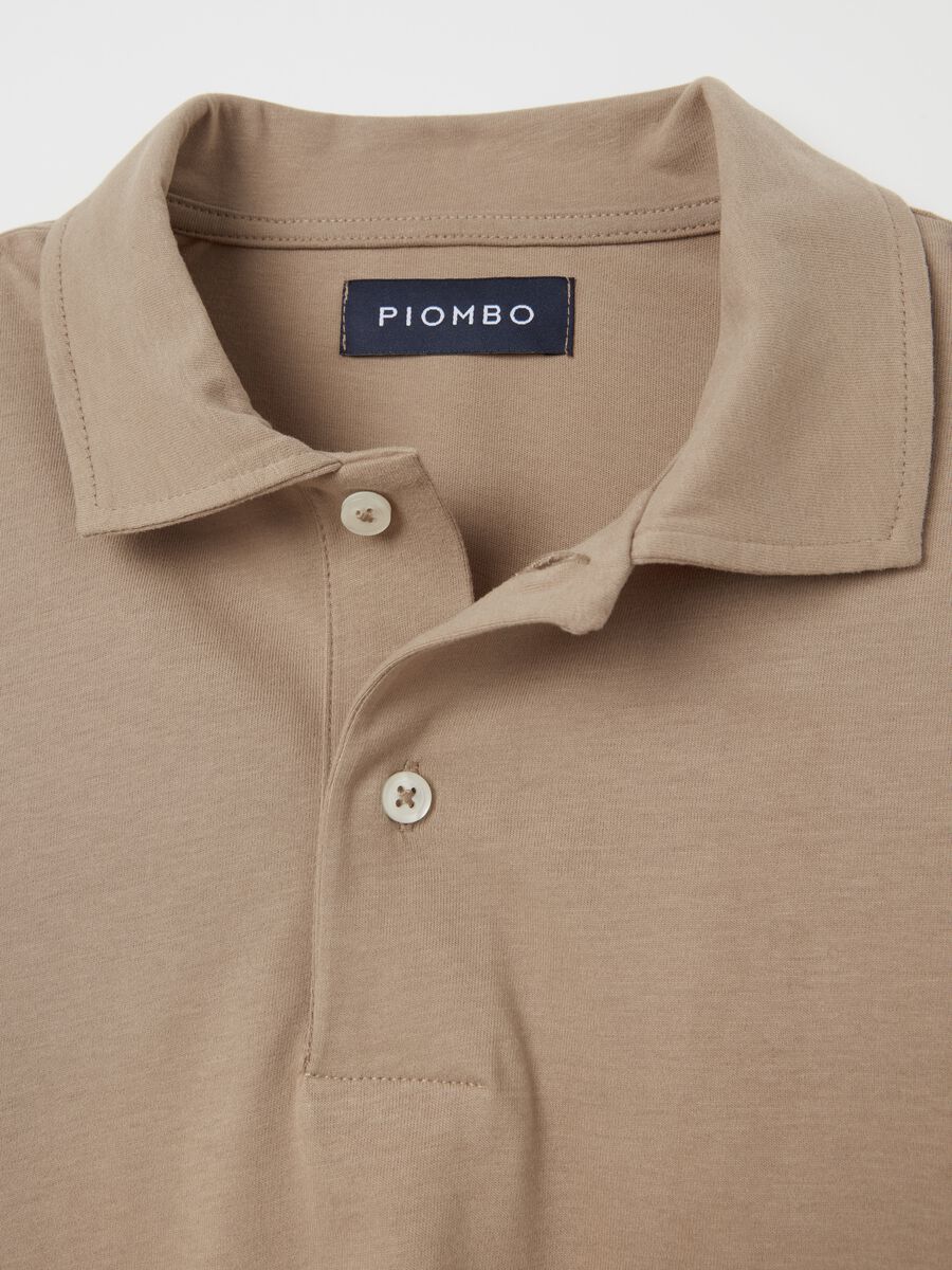 Contemporary long-sleeved polo shirt in organic cotton_5