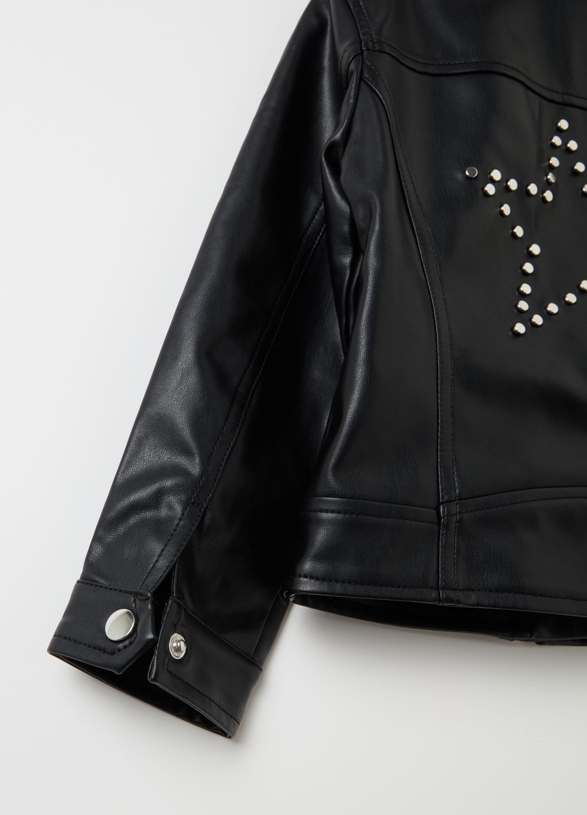 Biker jacket with studs