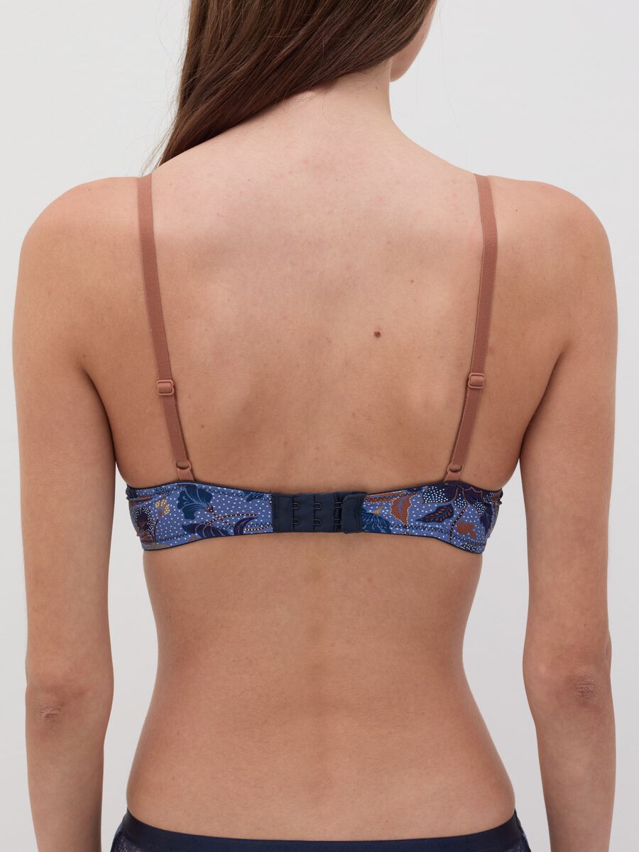 Padded bra with print and lace_3