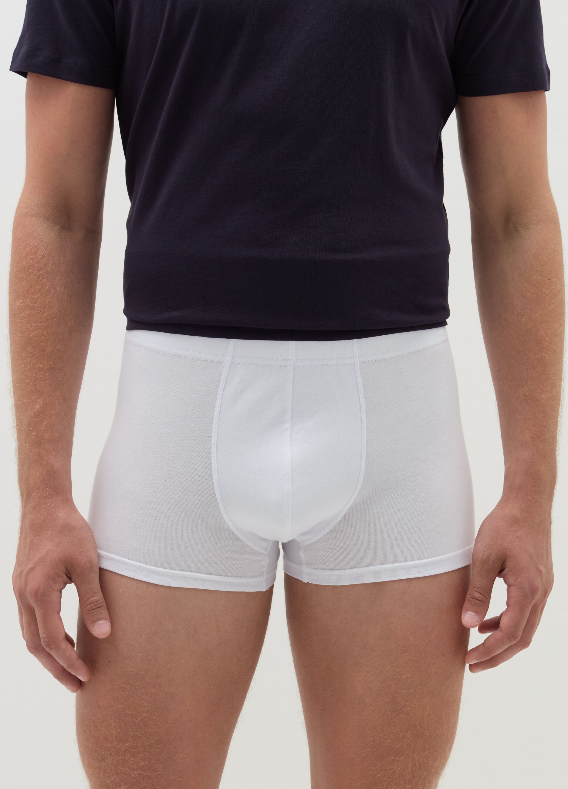 Three-pack organic cotton boxer shorts