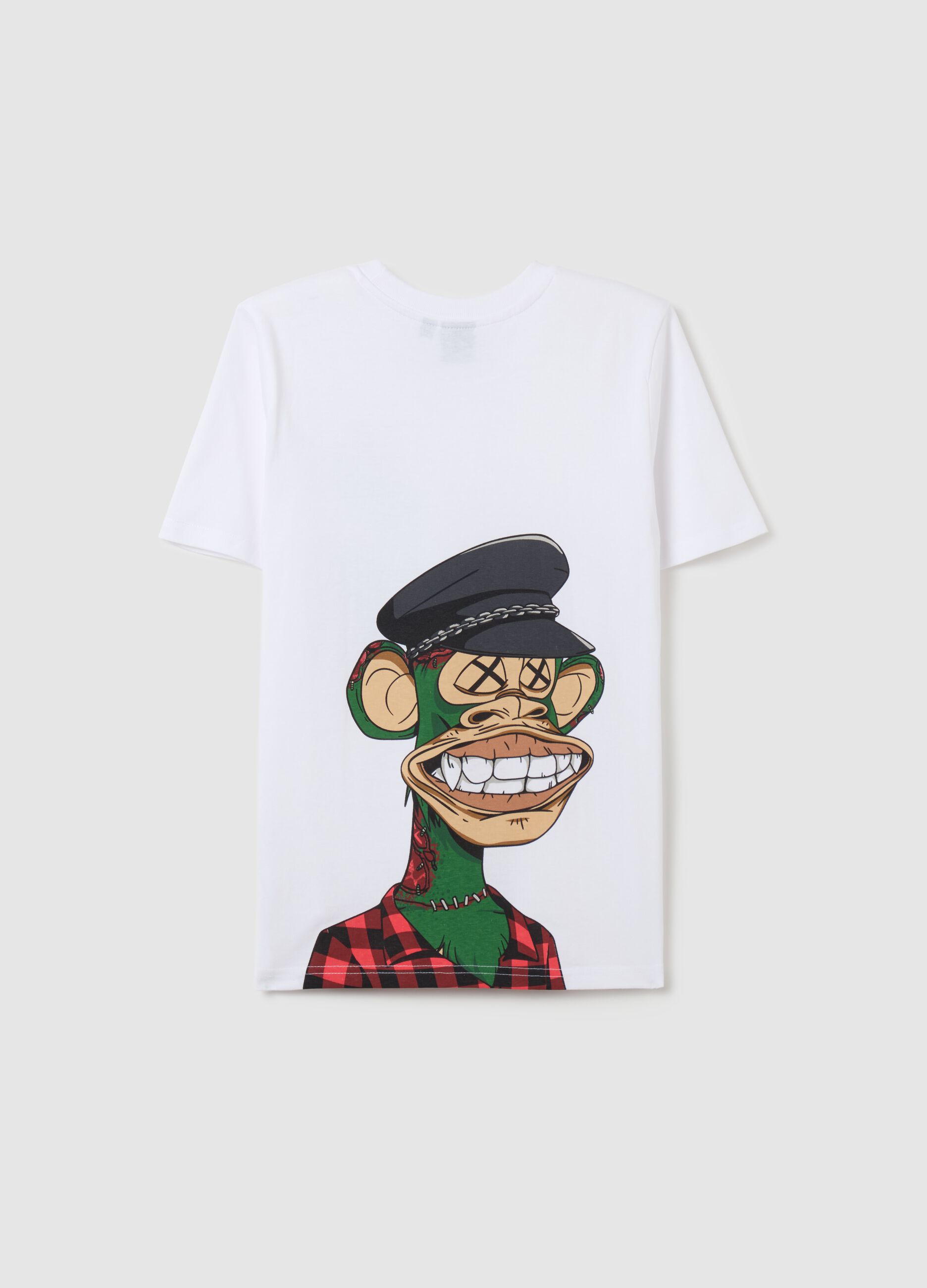 Cotton T-shirt with Army of Apes print