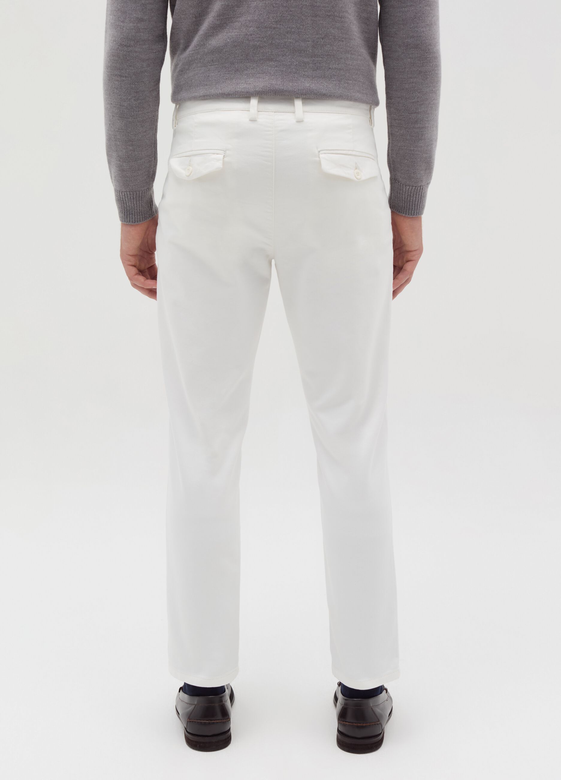 Stretch cotton chinos