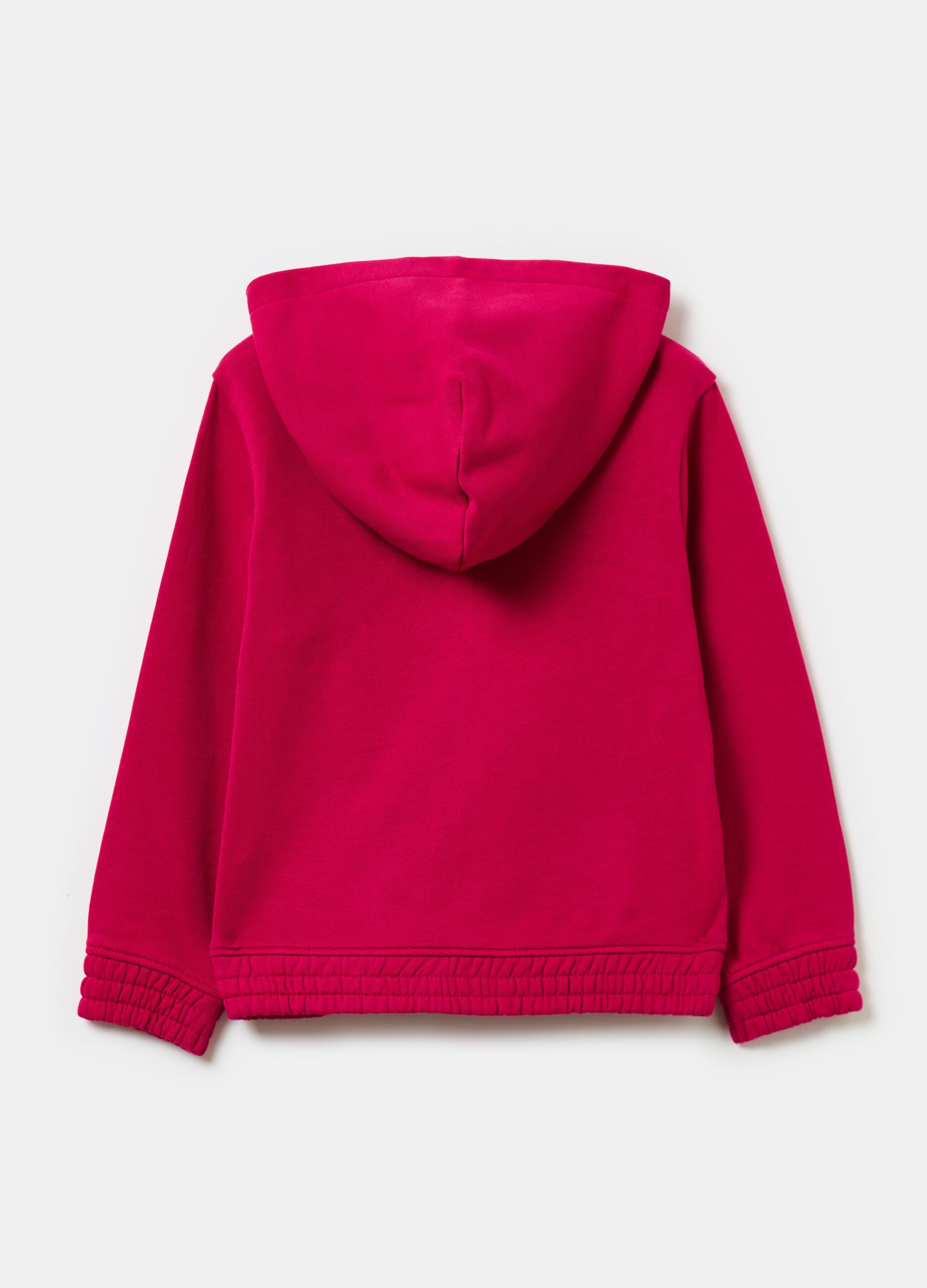 Essential organic cotton full-zip sweatshirt with hood