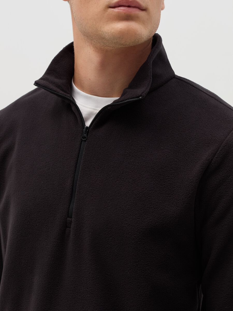 Half-zip sweatshirt in fleece_3