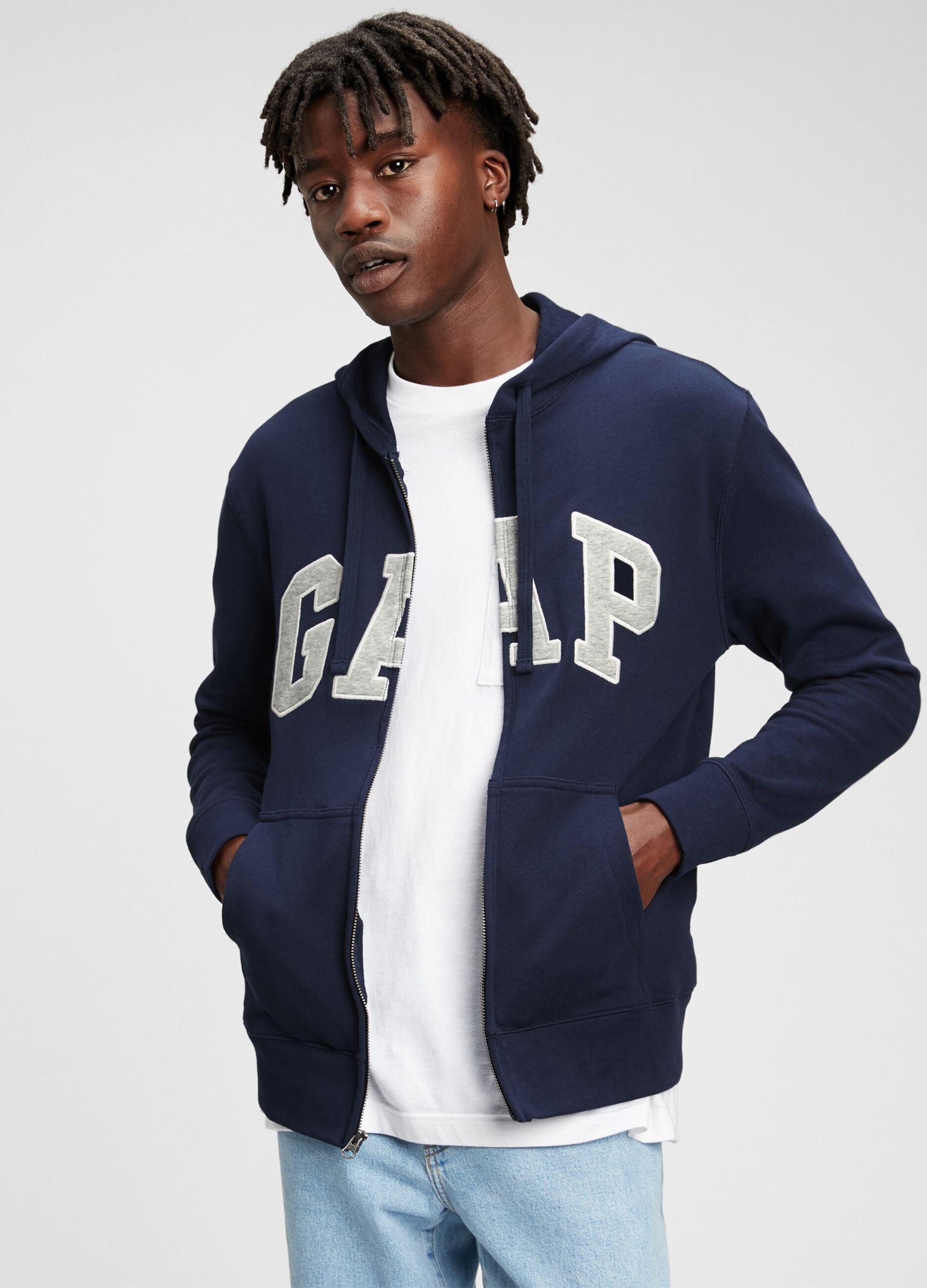 Gap Men's Full Zip Logo Hoodie